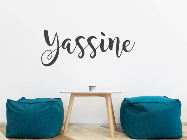 Wandtattoo Yassine in Handschrift