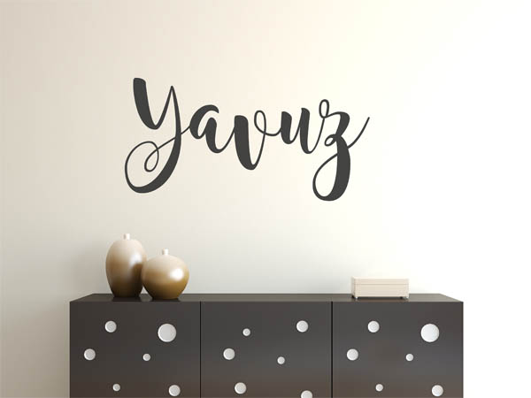 Wandtattoo Yavuz in Handschrift