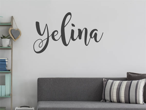 Wandtattoo Yelina in Handschrift