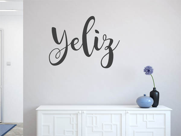 Wandtattoo Yeliz in Handschrift