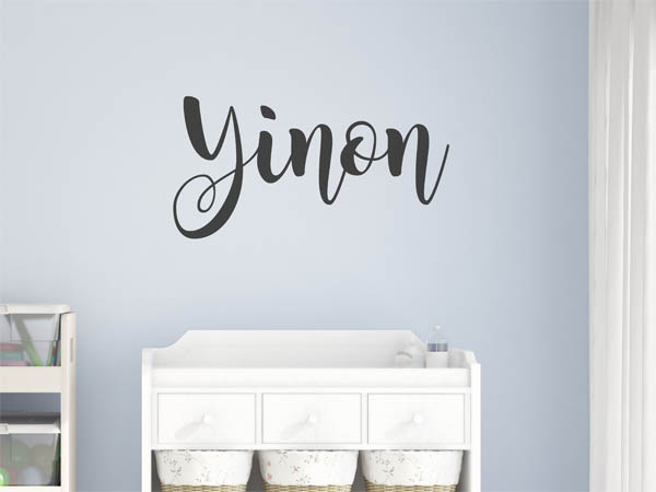 Wandtattoo Yinon in Handschrift