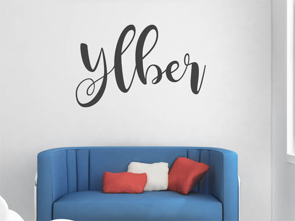 Wandtattoo Ylber in Handschrift