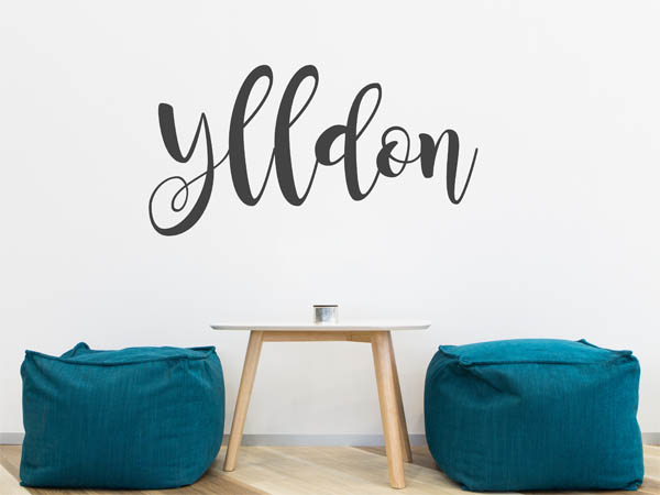 Wandtattoo Ylldon in Handschrift