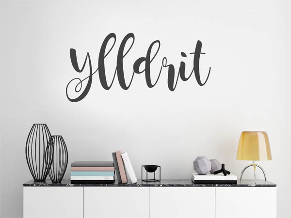Wandtattoo Ylldrit in Handschrift