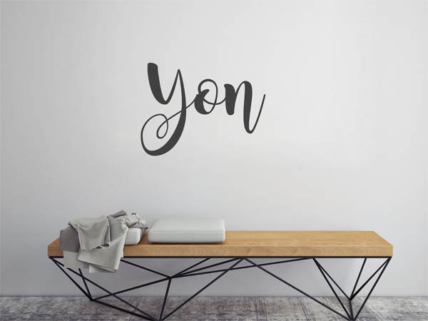 Wandtattoo Yon in Handschrift