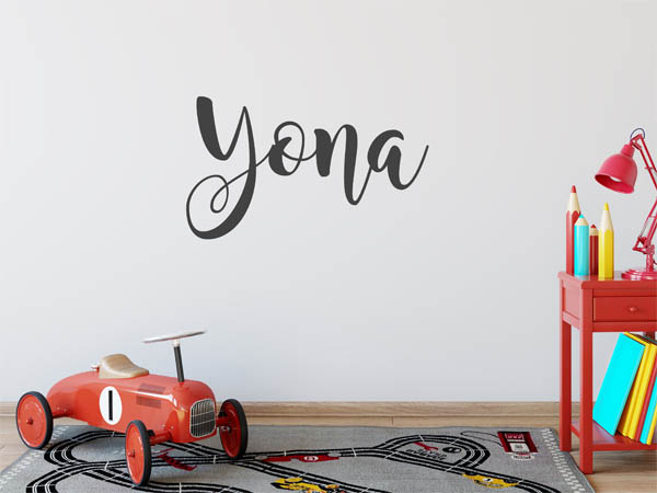 Wandtattoo Yona in Handschrift