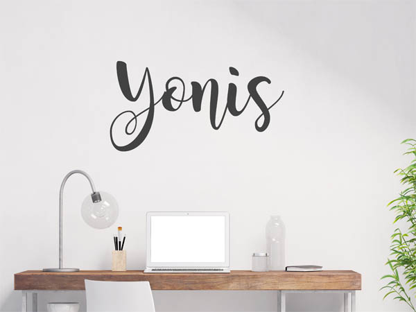 Wandtattoo Yonis in Handschrift