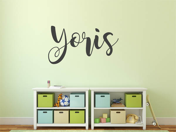 Wandtattoo Yoris in Handschrift