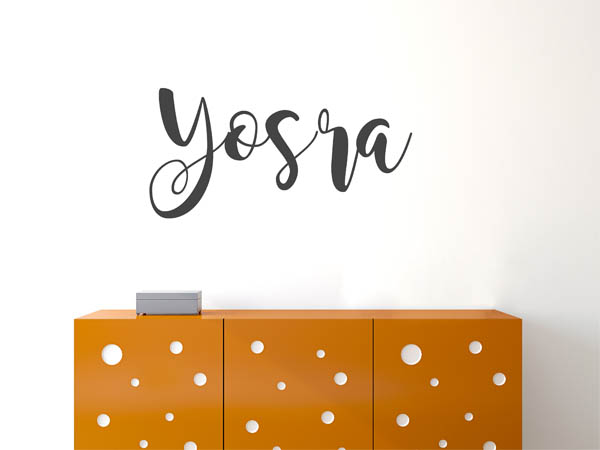 Wandtattoo Yosra in Handschrift