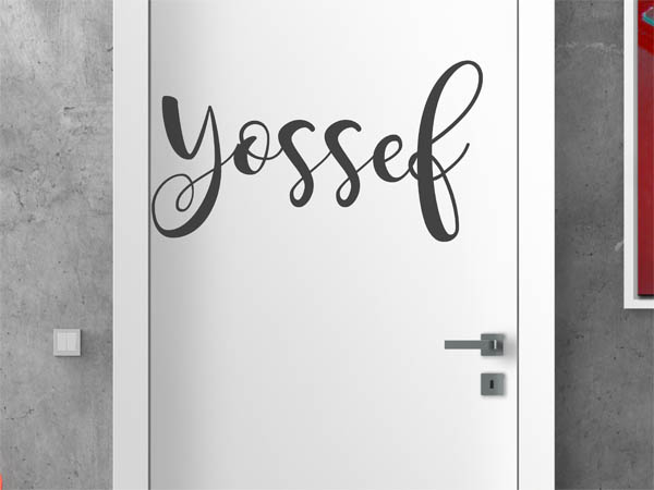 Wandtattoo Yossef in Handschrift