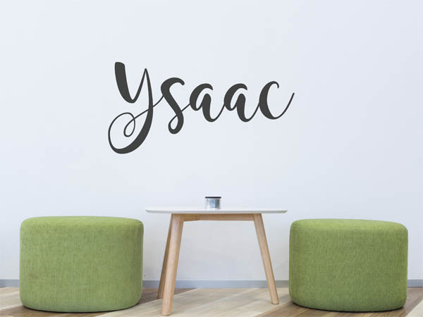 Wandtattoo Ysaac in Handschrift