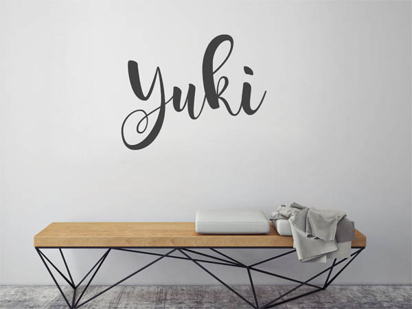 Wandtattoo Yuki in Handschrift