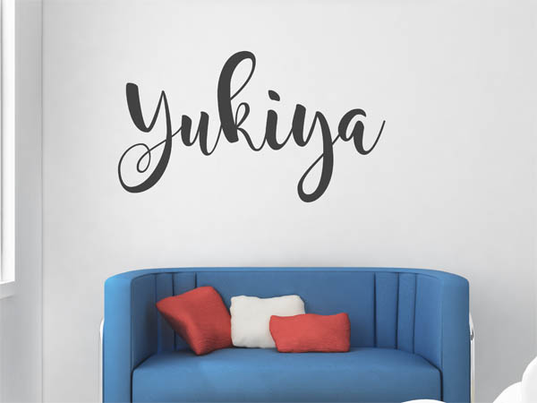 Wandtattoo Yukiya in Handschrift