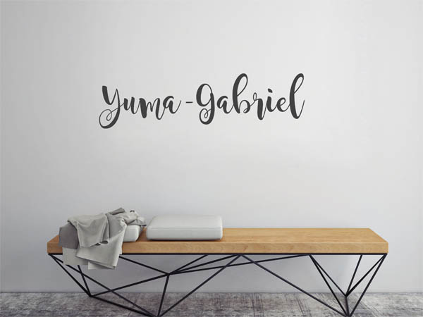 Wandtattoo Yuma-Gabriel in Handschrift