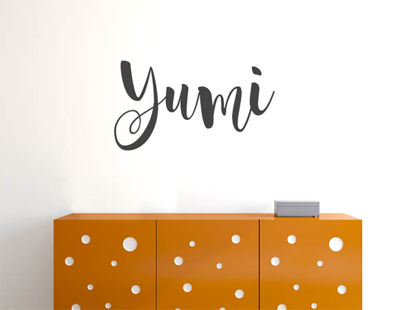Wandtattoo Yumi in Handschrift