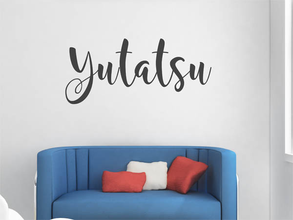 Wandtattoo Yutatsu in Handschrift
