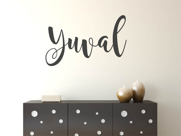 Wandtattoo Yuval in Handschrift