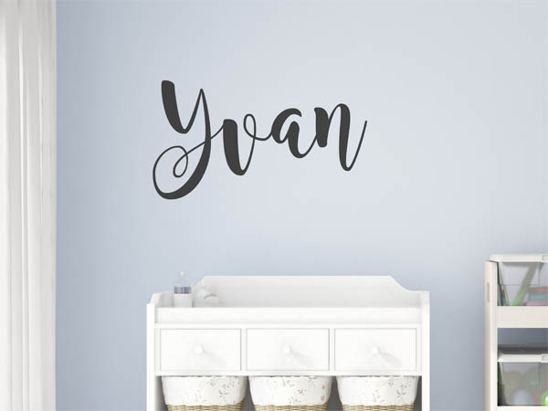 Wandtattoo Yvan in Handschrift