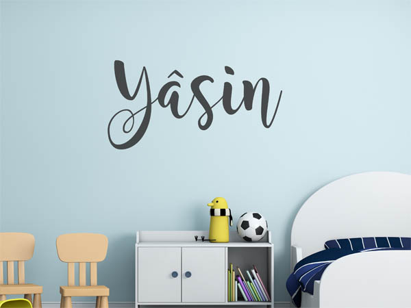 Wandtattoo Yâsin in Handschrift