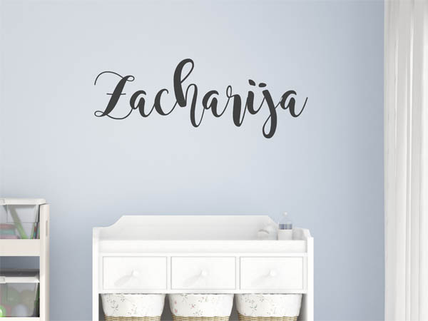 Wandtattoo Zacharija in Handschrift