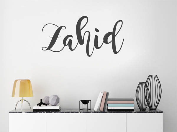 Wandtattoo Zahid in Handschrift