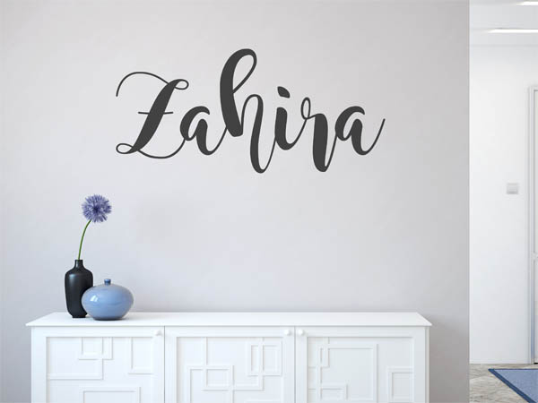 Wandtattoo Zahira in Handschrift