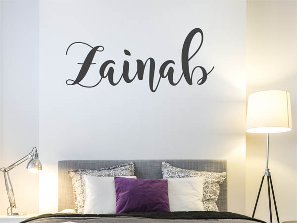Wandtattoo Zainab in Handschrift