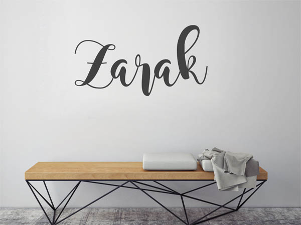 Wandtattoo Zarak in Handschrift