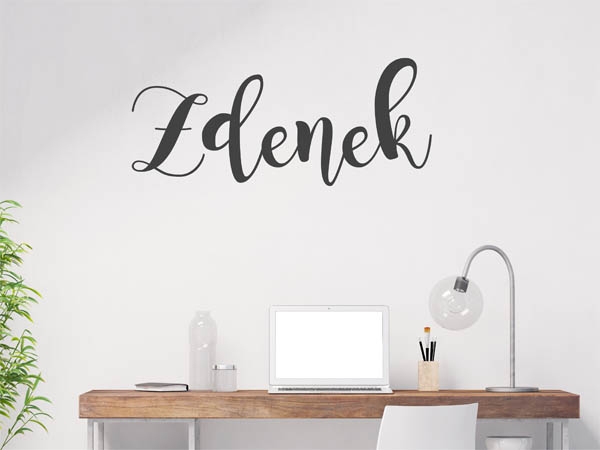 Wandtattoo Zdenek in Handschrift