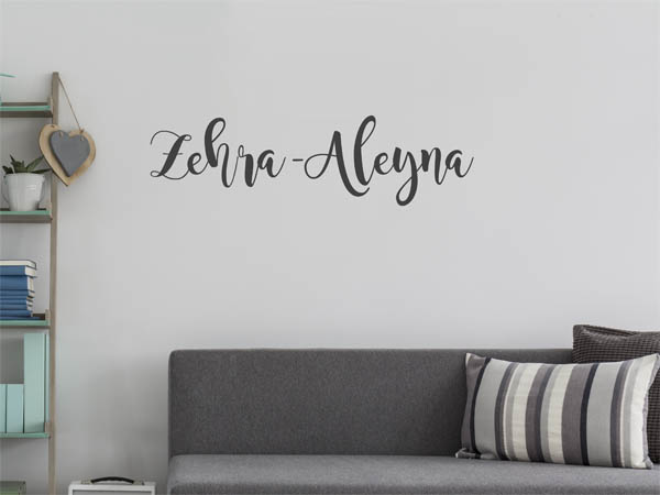 Wandtattoo Zehra-Aleyna in Handschrift
