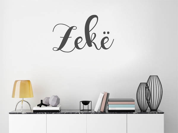 Wandtattoo Zekë in Handschrift