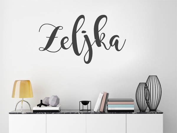 Wandtattoo Zeljka in Handschrift