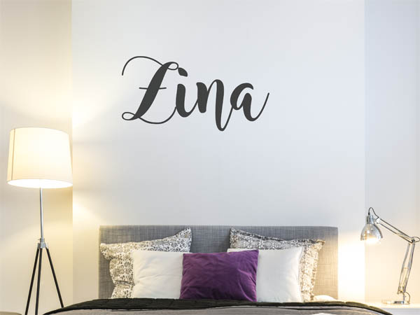 Wandtattoo Zina in Handschrift