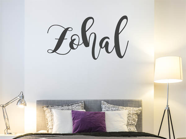 Wandtattoo Zohal in Handschrift