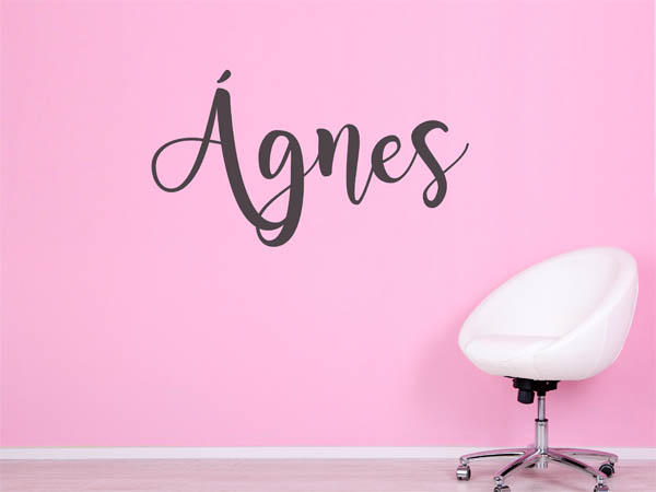 Wandtattoo Ágnes in Handschrift