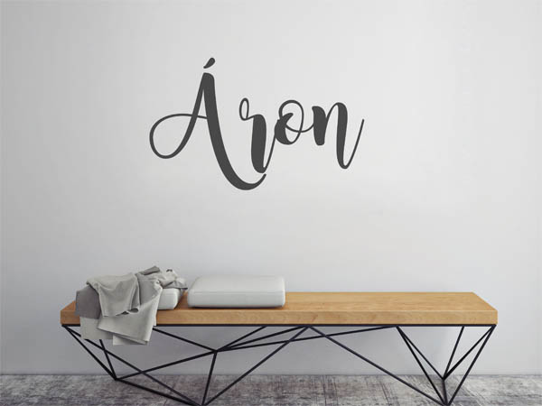 Wandtattoo Áron in Handschrift