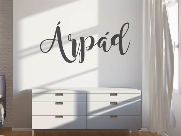 Wandtattoo Árpád in Handschrift