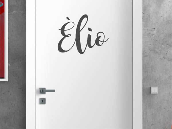 Wandtattoo Èlio in Handschrift