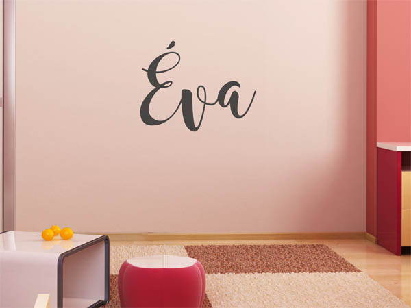 Wandtattoo Éva in Handschrift