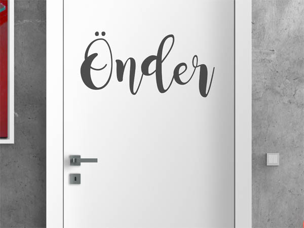 Wandtattoo Önder in Handschrift