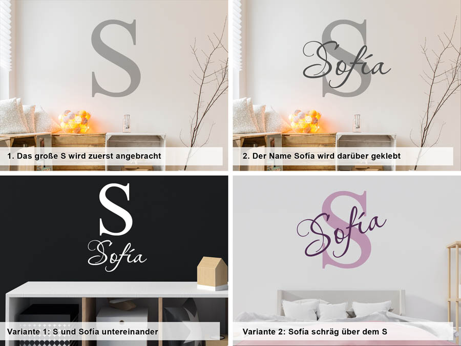 Wandtattoo Sofia Als Namensschild Monogramm Oder Verschnorkelte Schrift Wandtattoo Sofia Als Namensschild Monogramm Oder Verschnorkelte Schrift