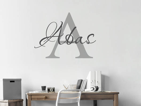 Wandtattoo Abas