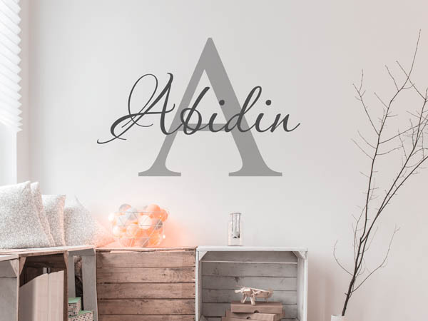 Wandtattoo Abidin