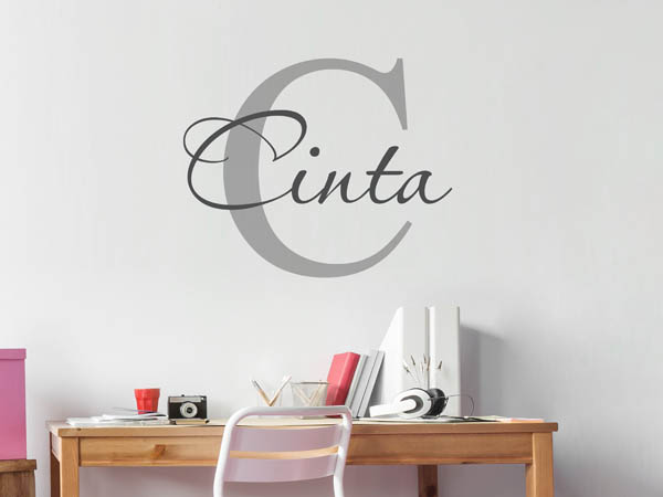 Wandtattoo Cinta