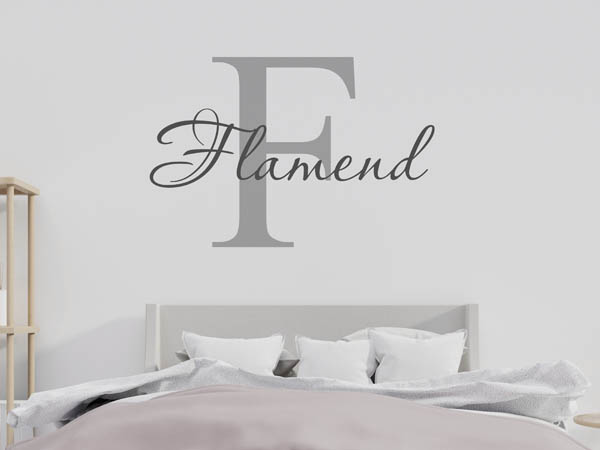 Wandtattoo Flamend
