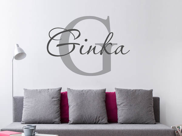 Wandtattoo Ginka