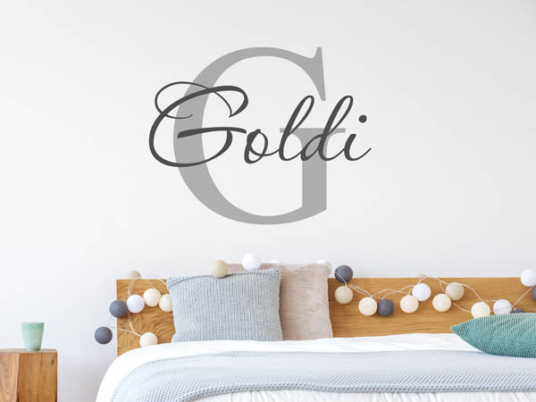 Wandtattoo Goldi