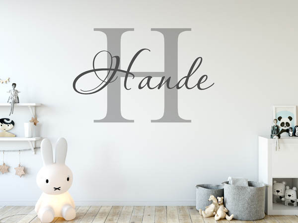 Wandtattoo Hande