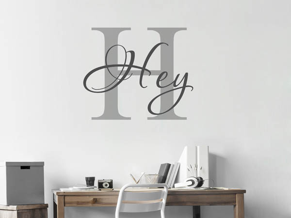 Wandtattoo Hey