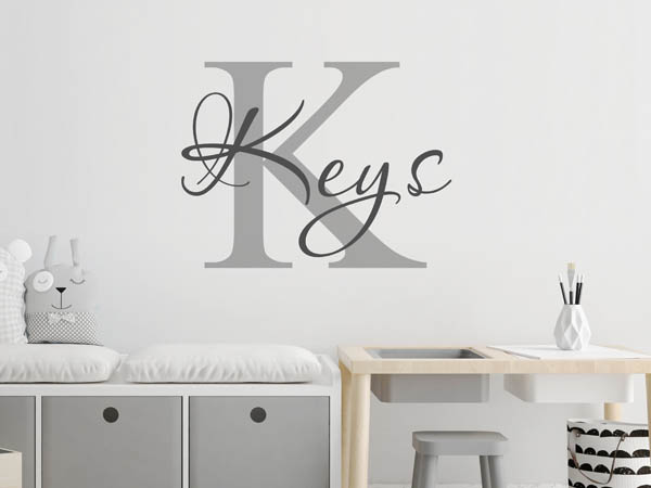 Wandtattoo Keys
